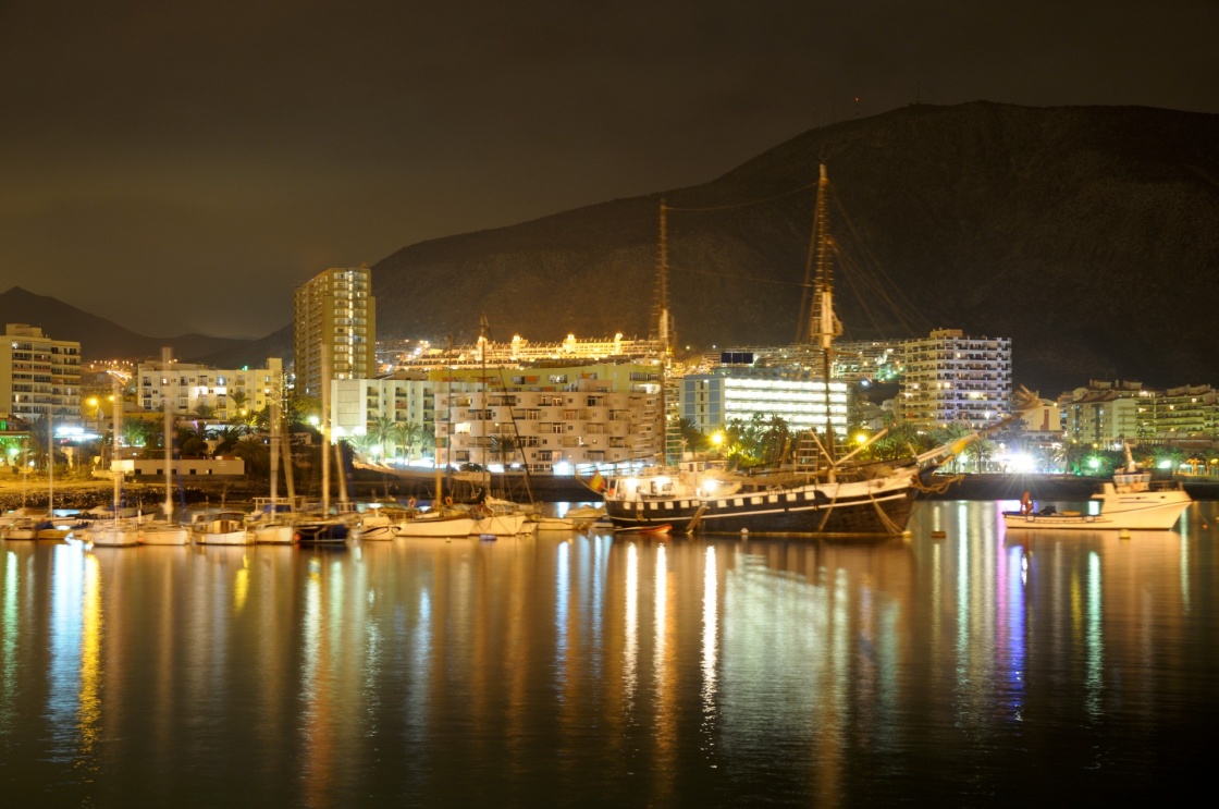 'Los Cristianos at night. Canary Island Tenerife, Spain' - Tenerife